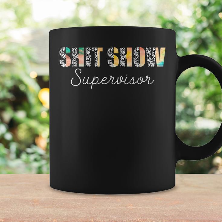 Shit Show Supervisor Funny Mom Boss Manager Coordinator Coffee Mug Gifts ideas