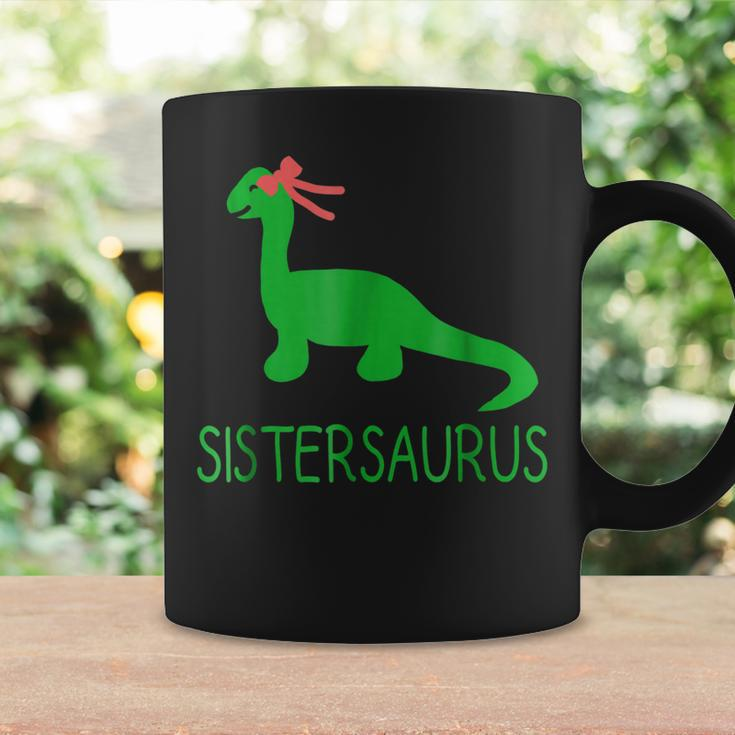 Sistersaurus Fun Dinosaur Sister And BowCoffee Mug Gifts ideas