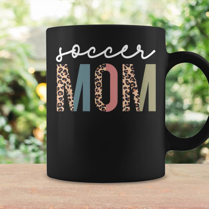 Soccer Mom Cute Mom Life Soccer Game Day Cheer Mom Leopard Coffee Mug Gifts ideas