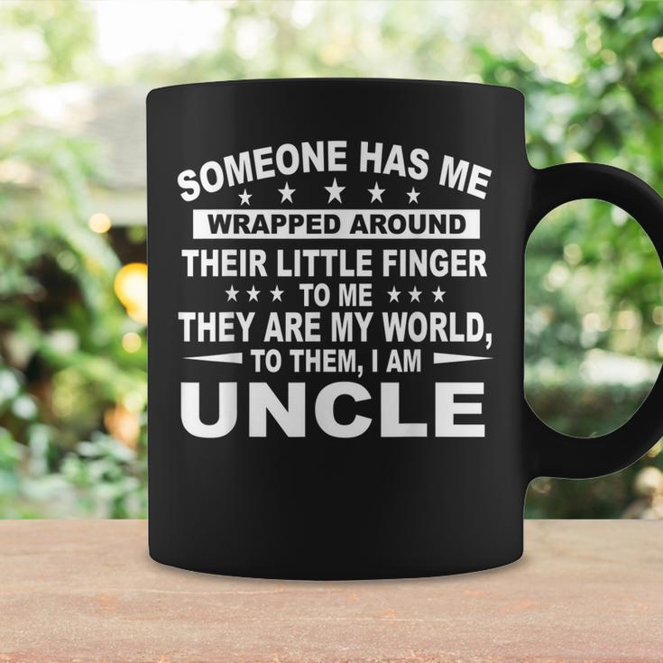 Someone Has Me Wrapped Around Their Little Finger Uncle Gift Coffee Mug Gifts ideas