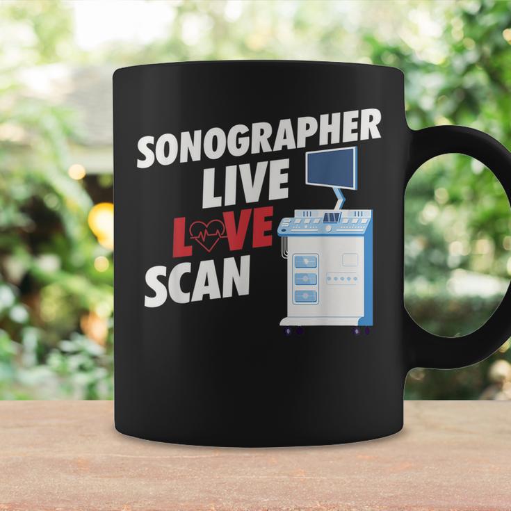 Sonographie Tassen: Live Love Scan, Medizinische Ultraschall Technik Geschenkideen