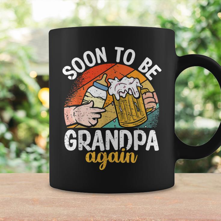 Soon To Be Grandpa Again Vintage Granddad To Be Fathers Day Gift For Mens Coffee Mug Gifts ideas
