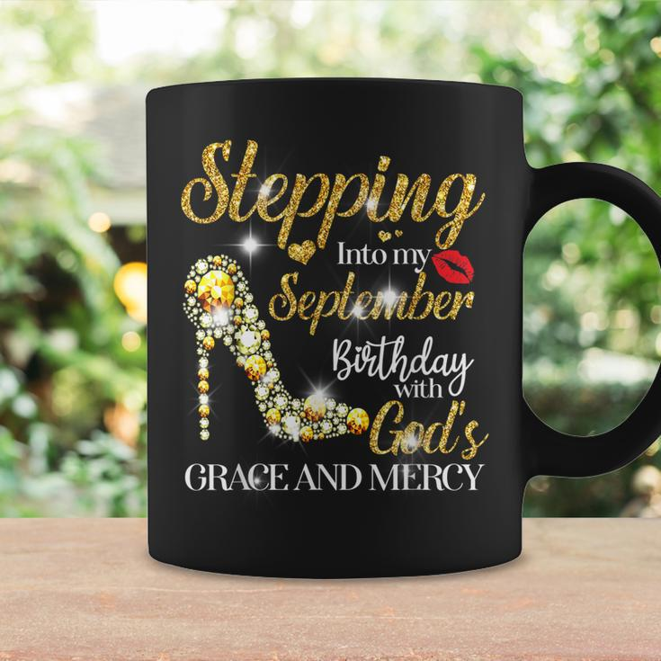 Stepping Into September Birthday With Gods Grace And Mercy Coffee Mug Gifts ideas