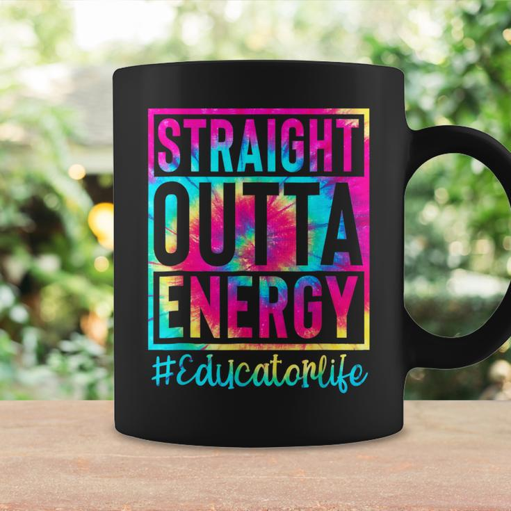 Straight Outta Energy Tie Dye Sunglasses Educator Life Coffee Mug Gifts ideas