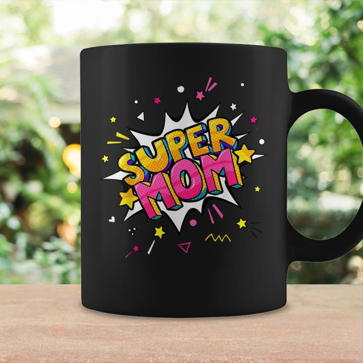 Super Mom Comic Book Superhero Mothers Day Coffee Mug Gifts ideas