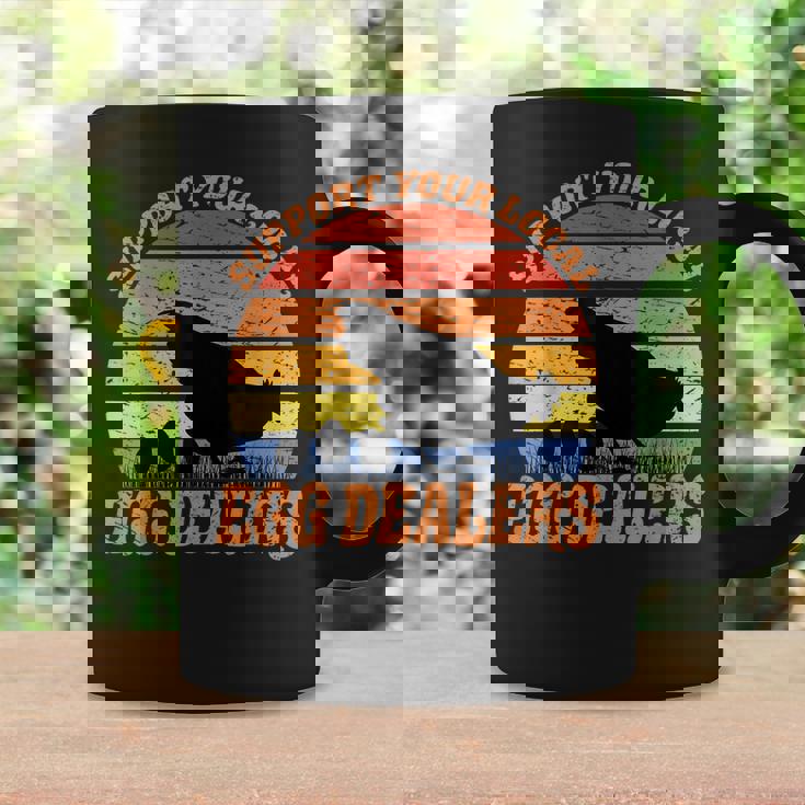 Support Your Local Egg Dealer Easter Farmer Chicken Lover Coffee Mug Gifts ideas