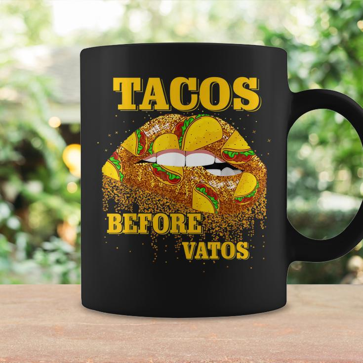 Tacos Before Vatos Valentines Day Tacos Lips Couple Matching Coffee Mug Gifts ideas