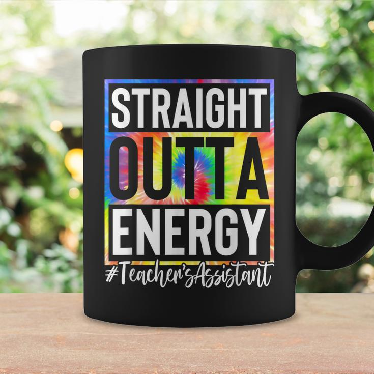 Teachers Assistant Straight Outta Energy Teaching Tie Dye Coffee Mug Gifts ideas