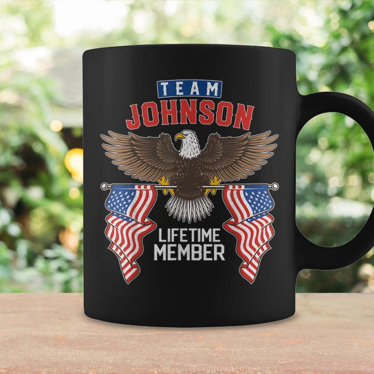 Team Johnson Lifetime Member Us Flag Coffee Mug Gifts ideas