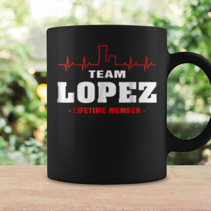 Team Lopez Lifetime Member Surname Last Name Coffee Mug Gifts ideas
