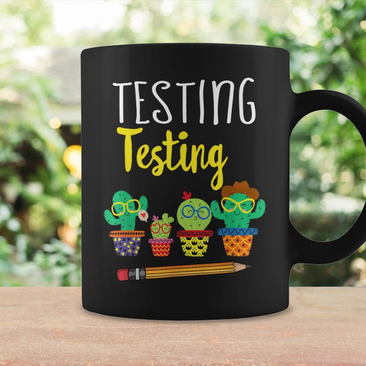 Testing Testing Gift Funny State Test Day Cactus Coffee Mug Gifts ideas