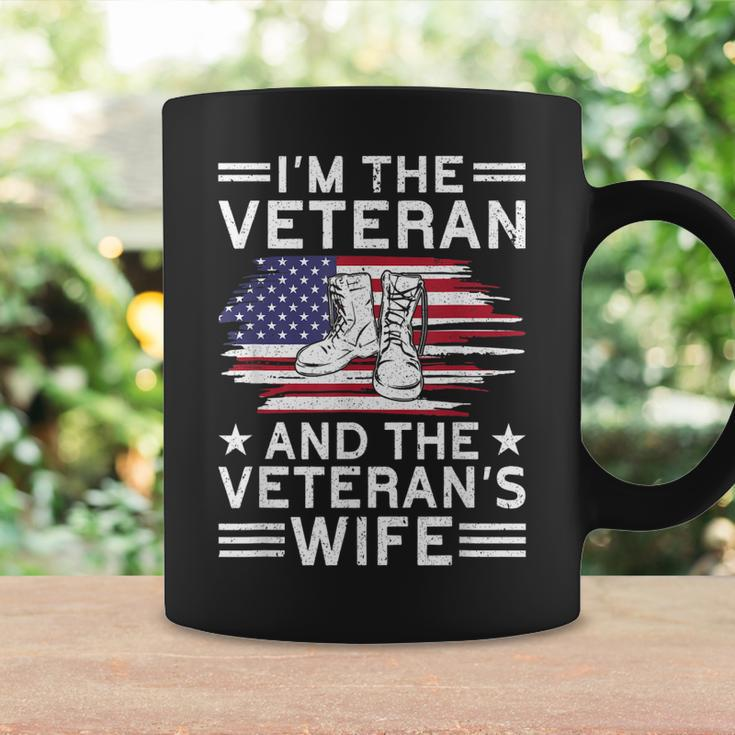 The Veteran & The Veterans Wife Proud American Veteran Wife Coffee Mug Gifts ideas