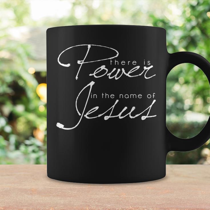 There Is Power In The Name Of Jesus Christian Coffee Mug Gifts ideas