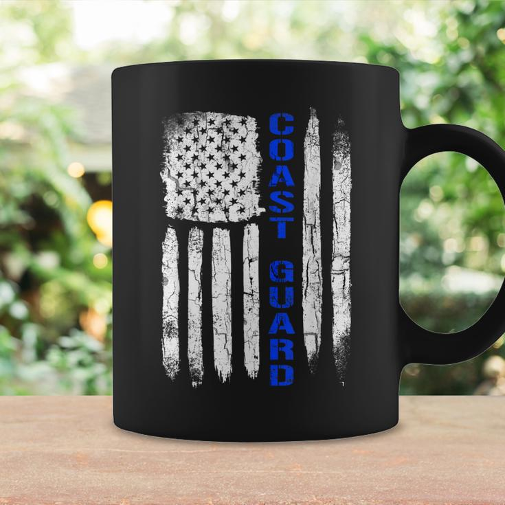 Thin Blue Line Flag American Coast Guard Coffee Mug Gifts ideas