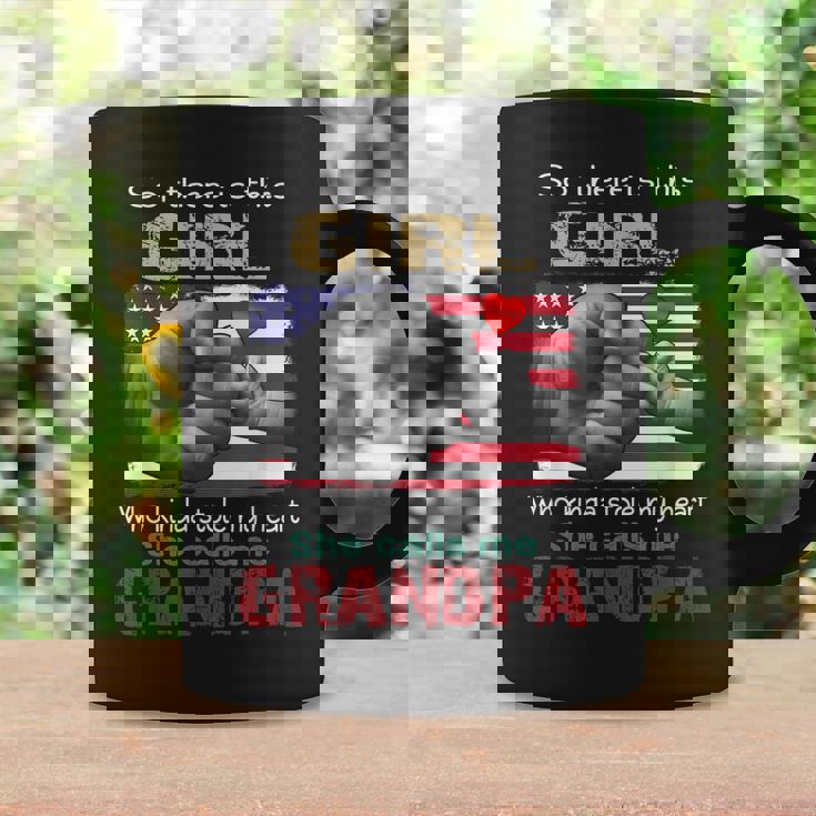 This Girl Who Kinda Stole My Heart She Calls Me Grandpa Coffee Mug Gifts ideas