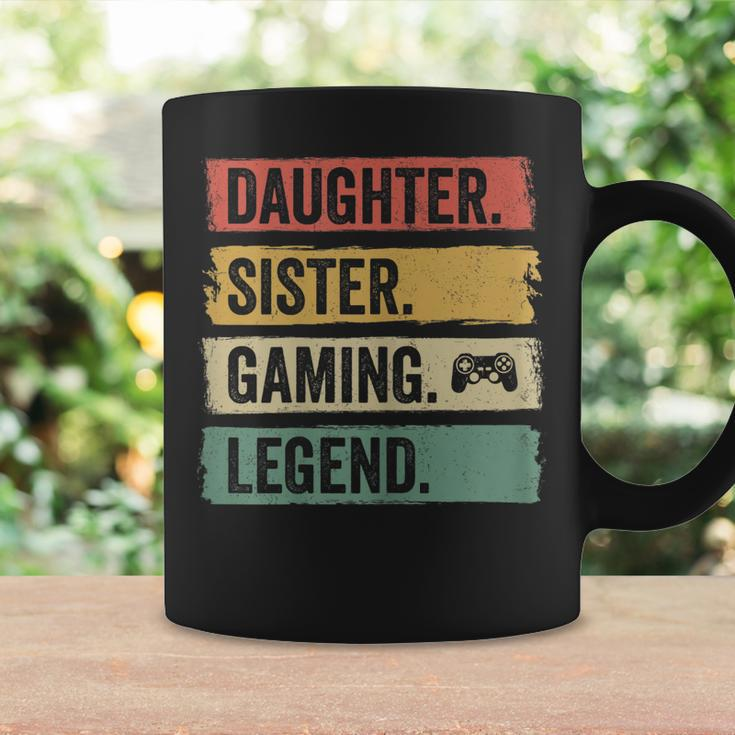 Tochter Schwester Gaming Legende Vintage Video Gamer Girl Tassen Geschenkideen