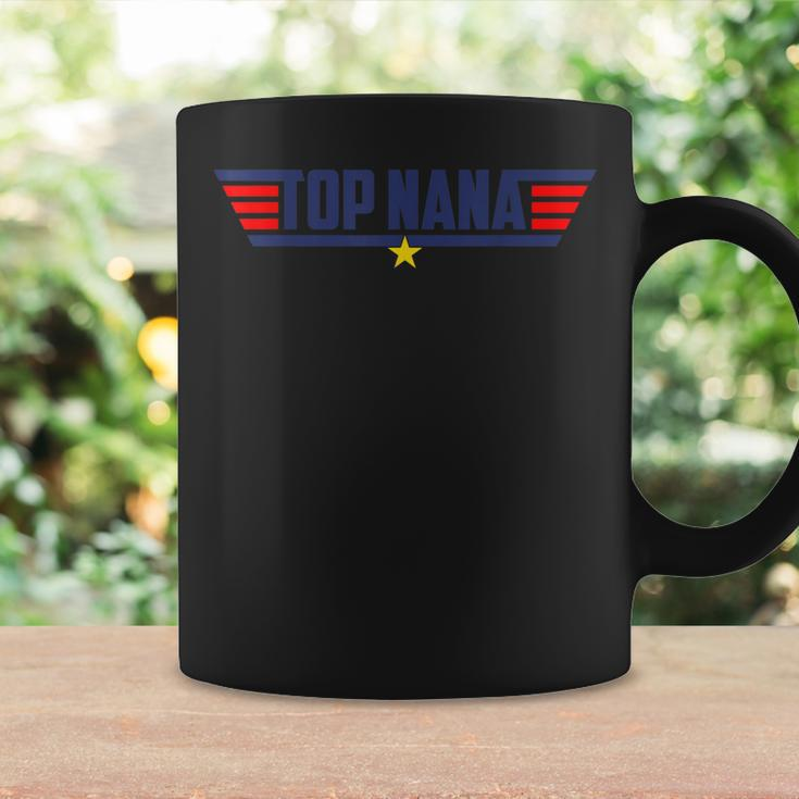 Top Nana Personalized Funny 80S Dad Humor Movie Gun Gift For Mens Coffee Mug Gifts ideas