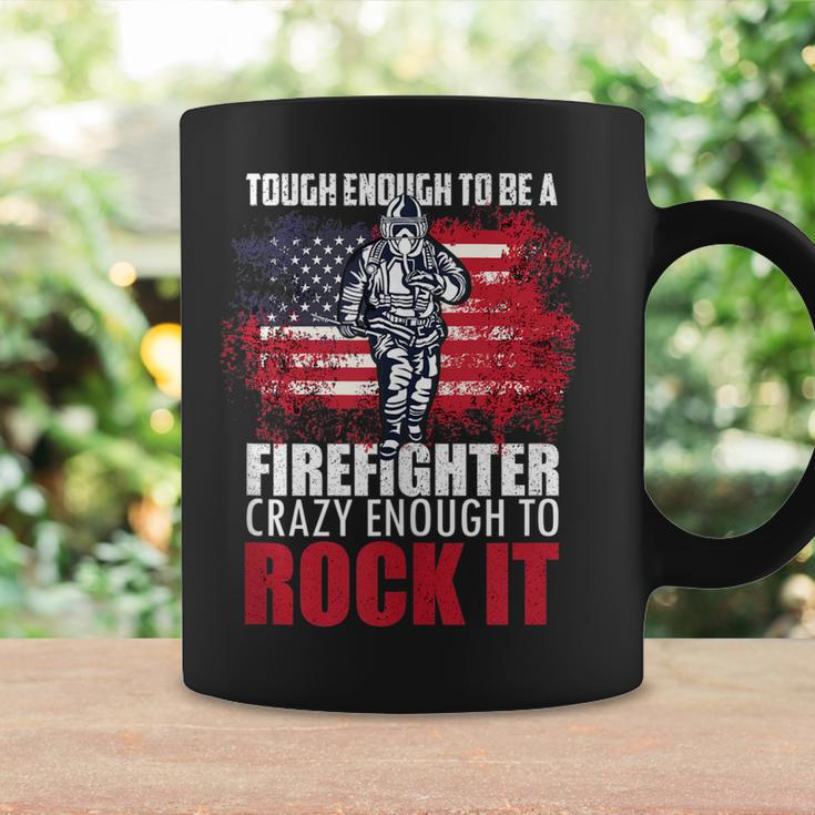 Tough Enough To Be A Fire Fighter Crazy Enough To Rock It Coffee Mug Gifts ideas