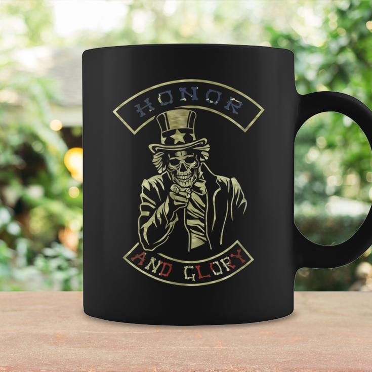 Uncle Sam Skeleton Skull Honor And Glory Coffee Mug Gifts ideas