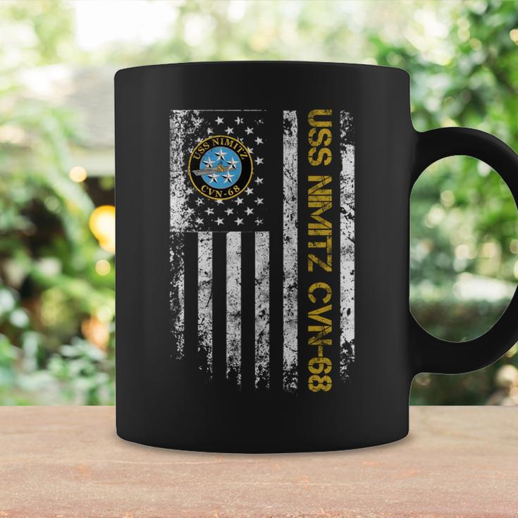 Uss Nimitz Cvn-68 Aircraft Carrier Veteran Flag Veterans Day Coffee Mug Gifts ideas