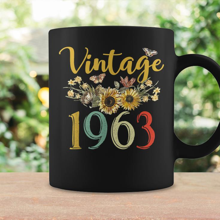 Vintage 1963 Sunflower 60Th Birthday Awesome Since 1963 Coffee Mug Gifts ideas