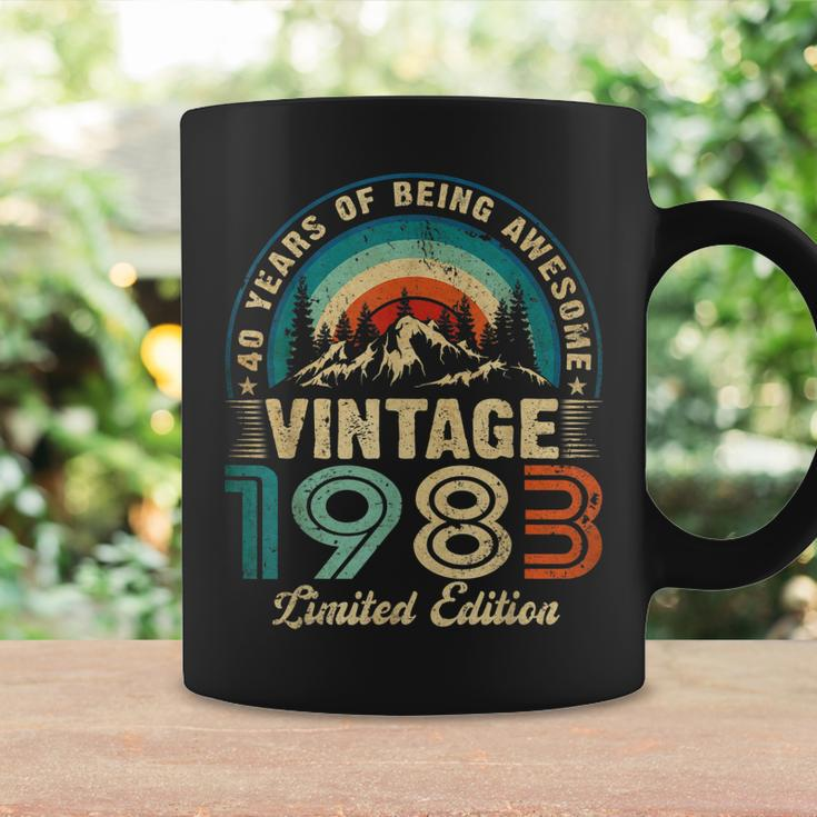 Vintage 40Th Birthday Men Women Funny 1983 40 Years Old Coffee Mug Gifts ideas
