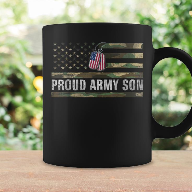 Vintage American Flag Proud Army Son Veteran Day Gift Coffee Mug Gifts ideas