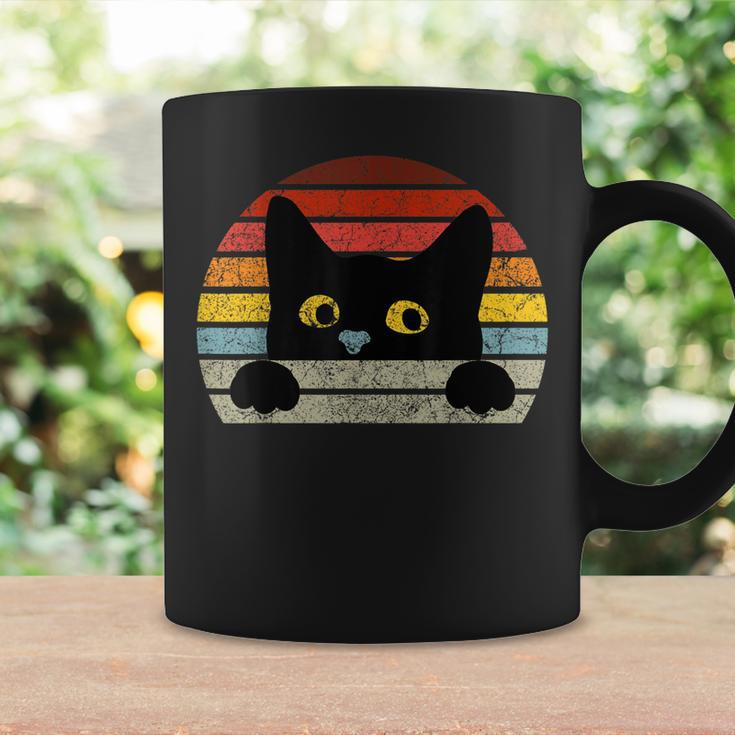 Vintage Black Cat Retro Style For Cat Lover Cat Mom Cat Dad Coffee Mug Gifts ideas