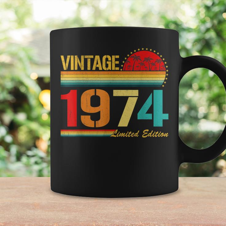 Vintage Born In 1974 Birthday Year Party Wedding Anniversary Coffee Mug Gifts ideas