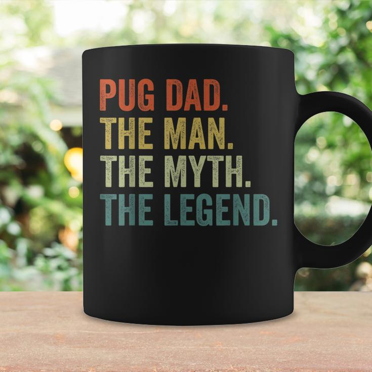 Vintage Dog Dad Man Myth Legend Fathers Day Pug Dad Coffee Mug Gifts ideas