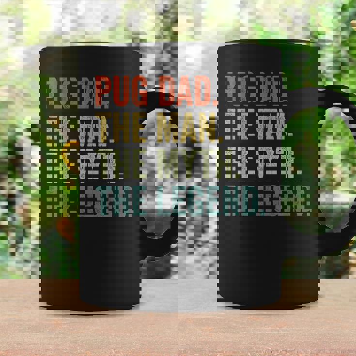 Vintage Dog Dad Man Myth Legend Fathers Day Pug Dad Coffee Mug Gifts ideas