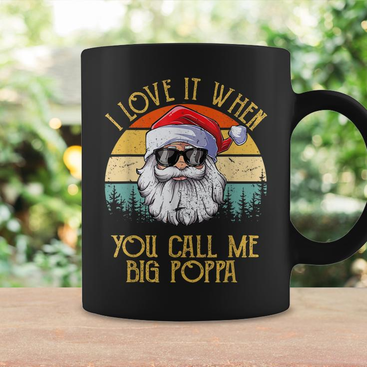 Vintage I Love It When You Call Me Big Poppa Santa Xmas Coffee Mug Gifts ideas