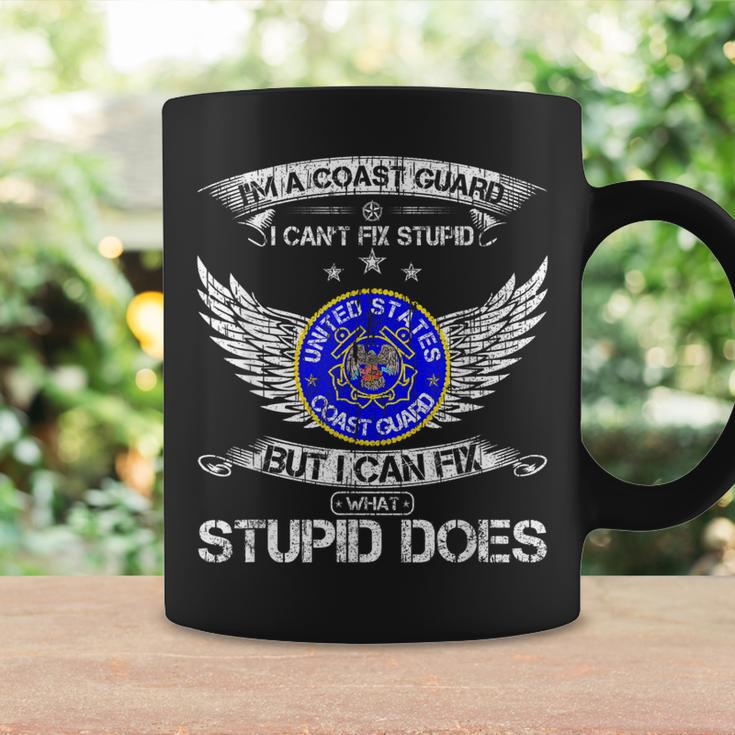 Vintage Im A Coast Guard Veteran I Can Fix What Stupid Does Coffee Mug Gifts ideas