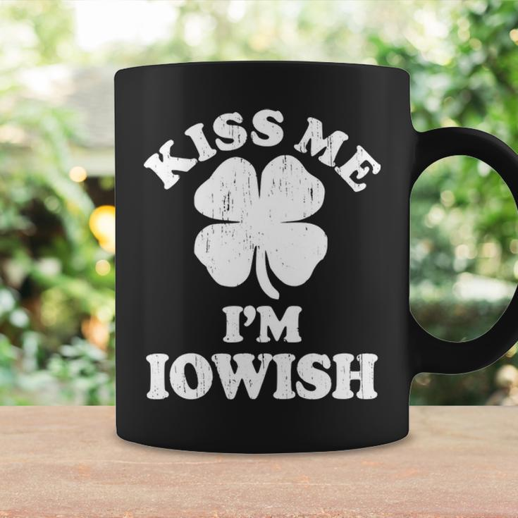 Vintage Kiss Me Im Iowish Shamrock Funny St Patricks Day Coffee Mug Gifts ideas