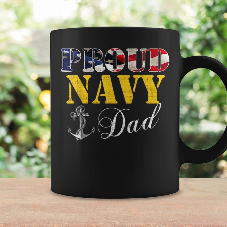 Vintage Proud Navy With American Flag For Dad Gift Coffee Mug Gifts ideas