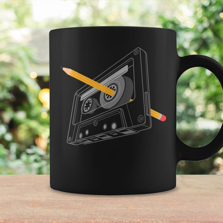 Vintage Rewind Funny 80S 90S Cassette Pencil Gift Men Women Coffee Mug Gifts ideas