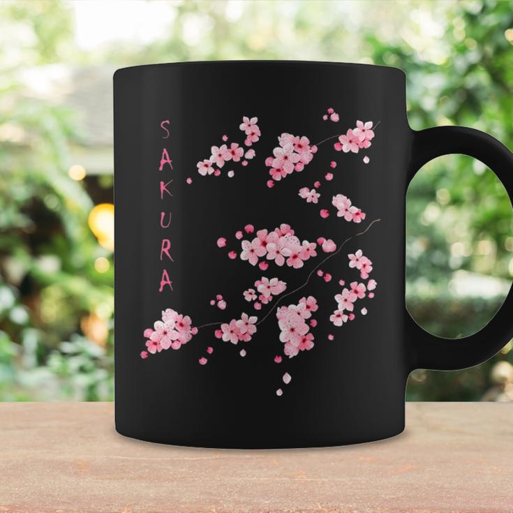 Vintage Sakura Cherry Blossom Japanese Graphical Art Coffee Mug Gifts ideas
