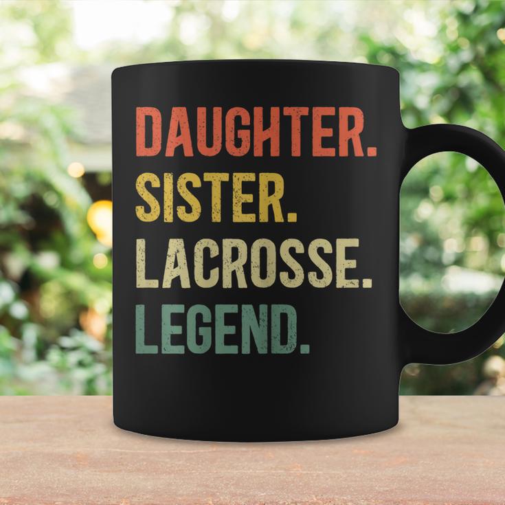 Vintage Tochter & Schwester Lacrosse Legende, Retro Lacrosse Girl Tassen Geschenkideen