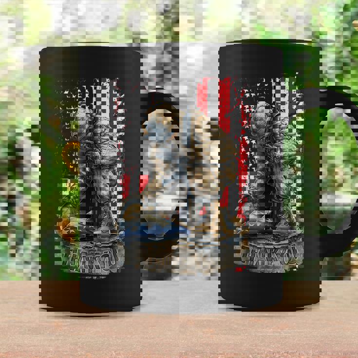 Vintage Us Flag Veteran Thank You Military Boot Veteran Day Coffee Mug Gifts ideas
