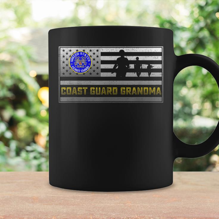 Vintage Usa Flag Proud Us Coast Guard Veteran Grandma Coffee Mug Gifts ideas