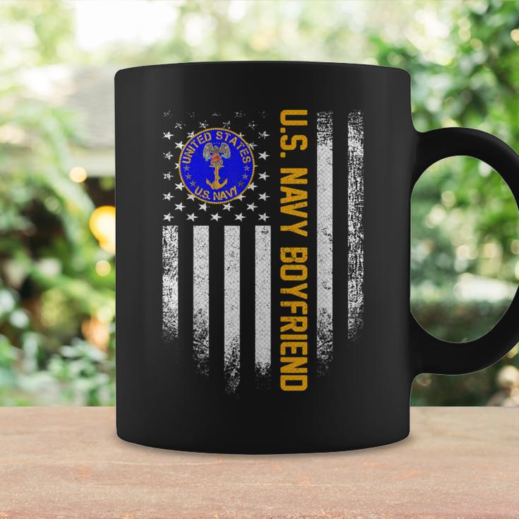 Vintage Usa Flag Us Navy Proud Boyfriend Veteran Military Coffee Mug Gifts ideas