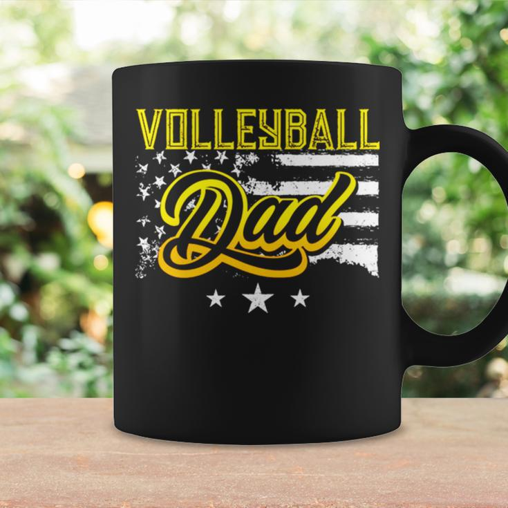 Volleyball Dad American Flag Coffee Mug Gifts ideas