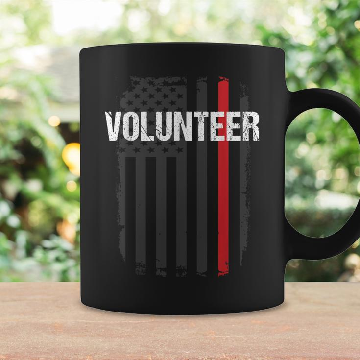 Volunr Fire Fighter Thin Red Line Flag Family Coffee Mug Gifts ideas