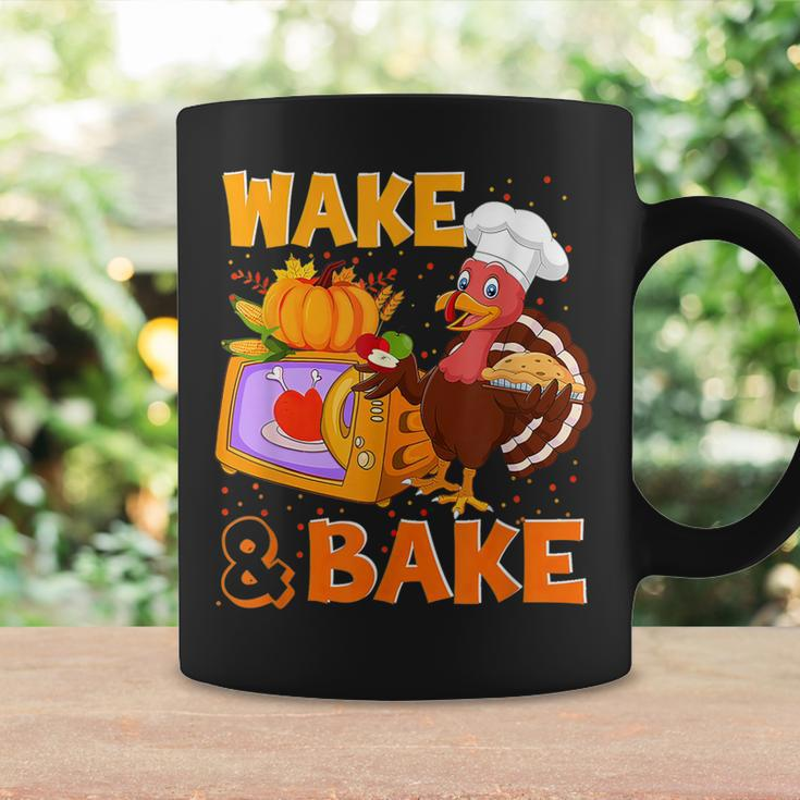 Wake Bake Turkey Feast Meal Dinner Chef Funny Thanksgiving Coffee Mug Gifts ideas