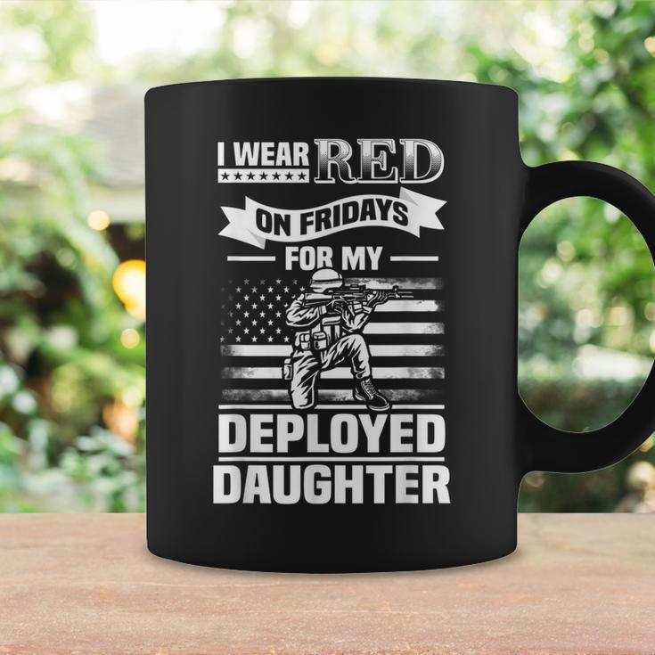 Wear Red For My Daughter On Fridays Military Design Deployed Coffee Mug Gifts ideas