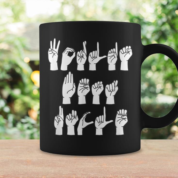 Weltbester Onkel ASL Zeichensprache Tassen für Männer, Finger Magie Geschenkideen