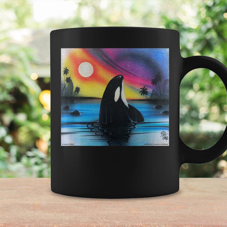 Whale Airbrush Painting Sea Animal Ocean Gift Coffee Mug | Mazezy