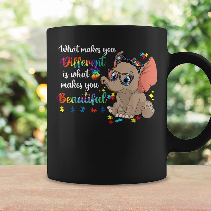 What Makes You Different Autism Awareness Kids Elephant Mom Coffee Mug Gifts ideas