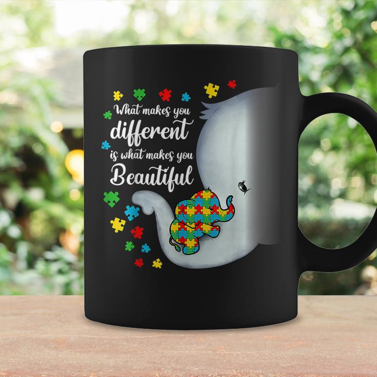 What Makes You Different Elephant Autism Mom Boys Girl Kids Coffee Mug Gifts ideas
