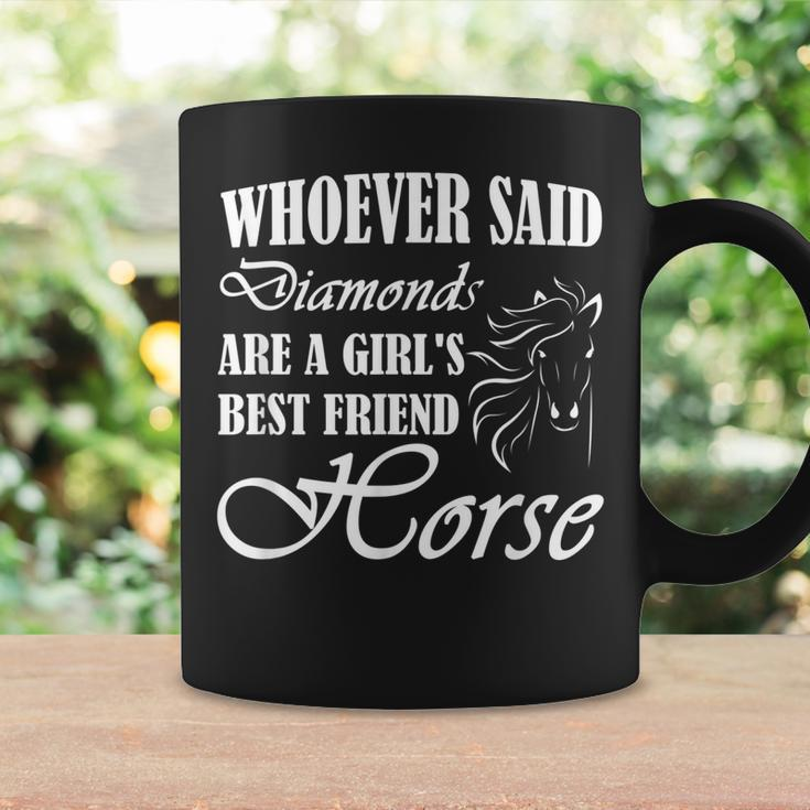 Whoever Said Diamonds Are A Girls Best Friend Horse Coffee Mug Gifts ideas